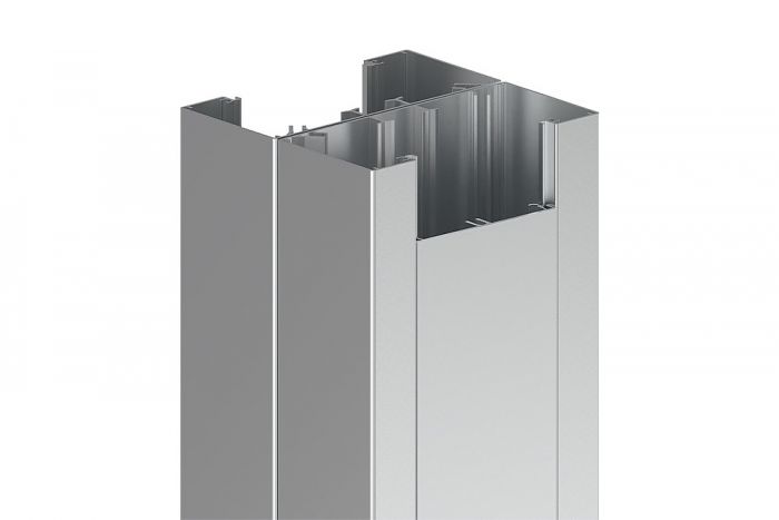 Bodenanschlusssäule zweiseitige Ausführung, aus Aluminium